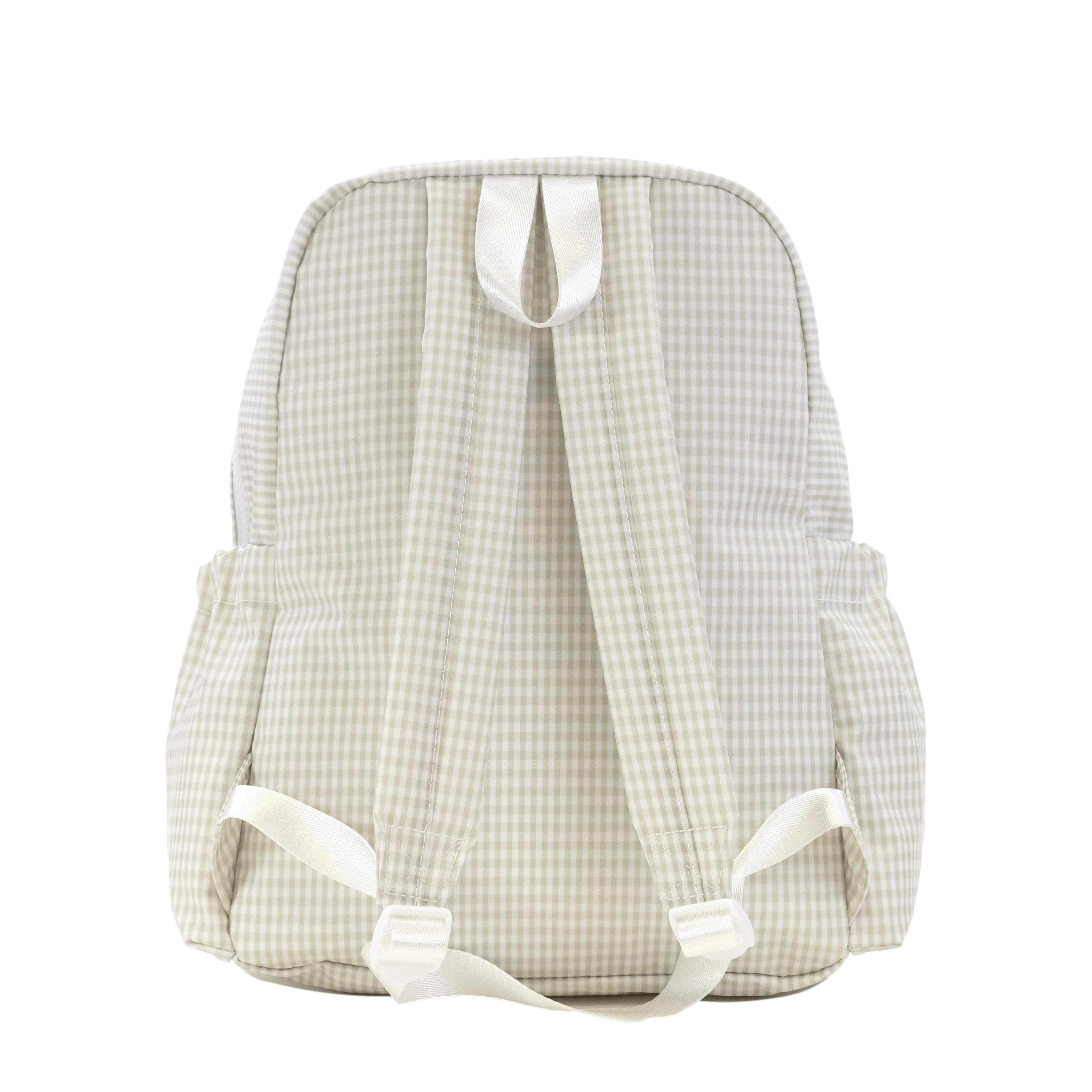 TRVL Design - Wholesale Backpack - Kids - BACKPACKER - BACKPACK GINGHAM PEARL GREY1