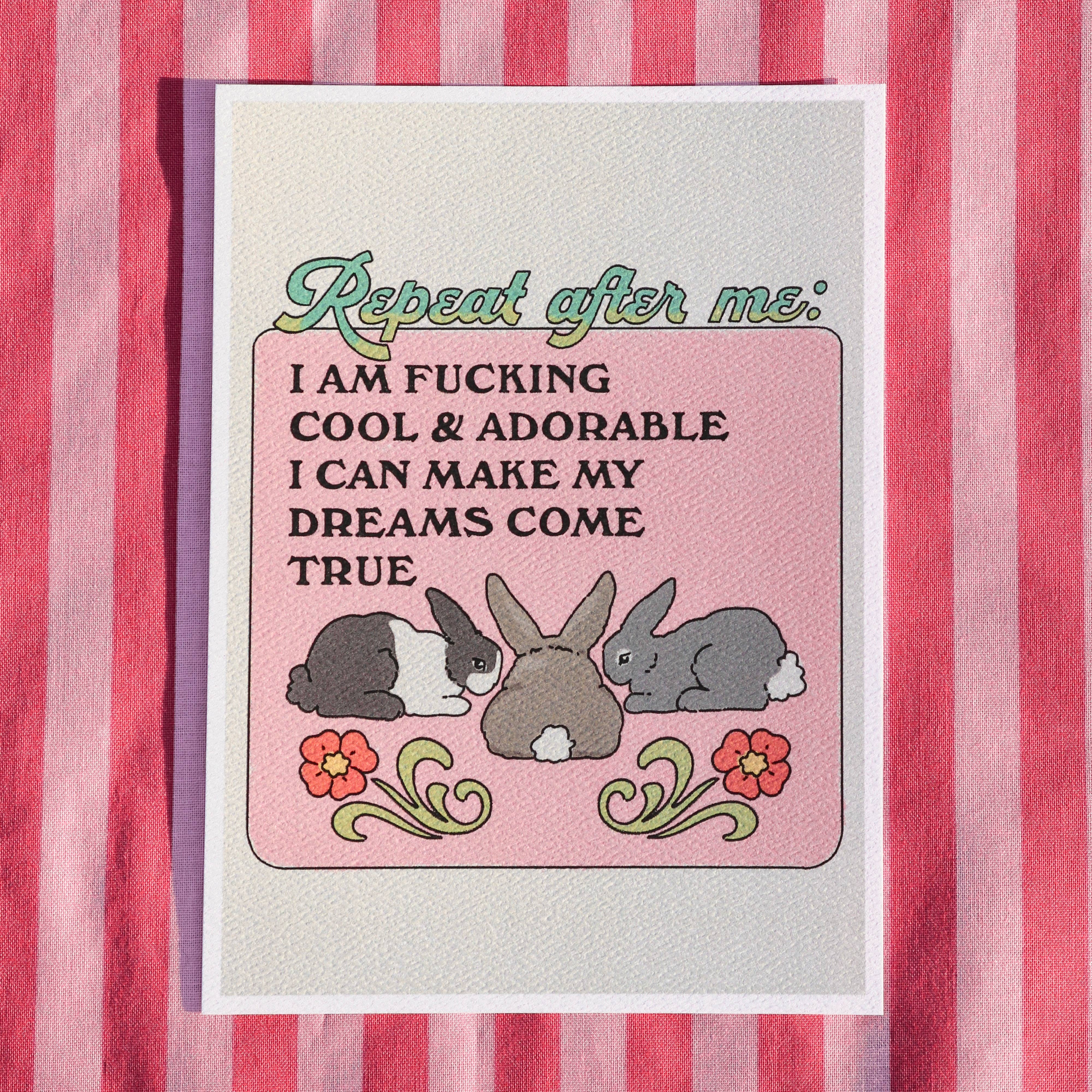 Exquisite Paradox - Wholesale Art Print - bunnies mantra 5"X7" mini print3
