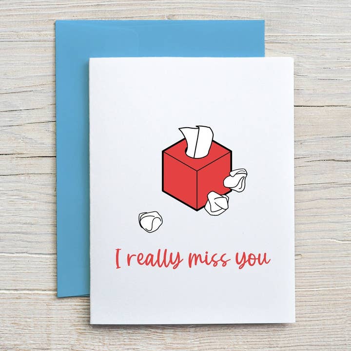 Card "I really miss you" for wholesale by Pentionery