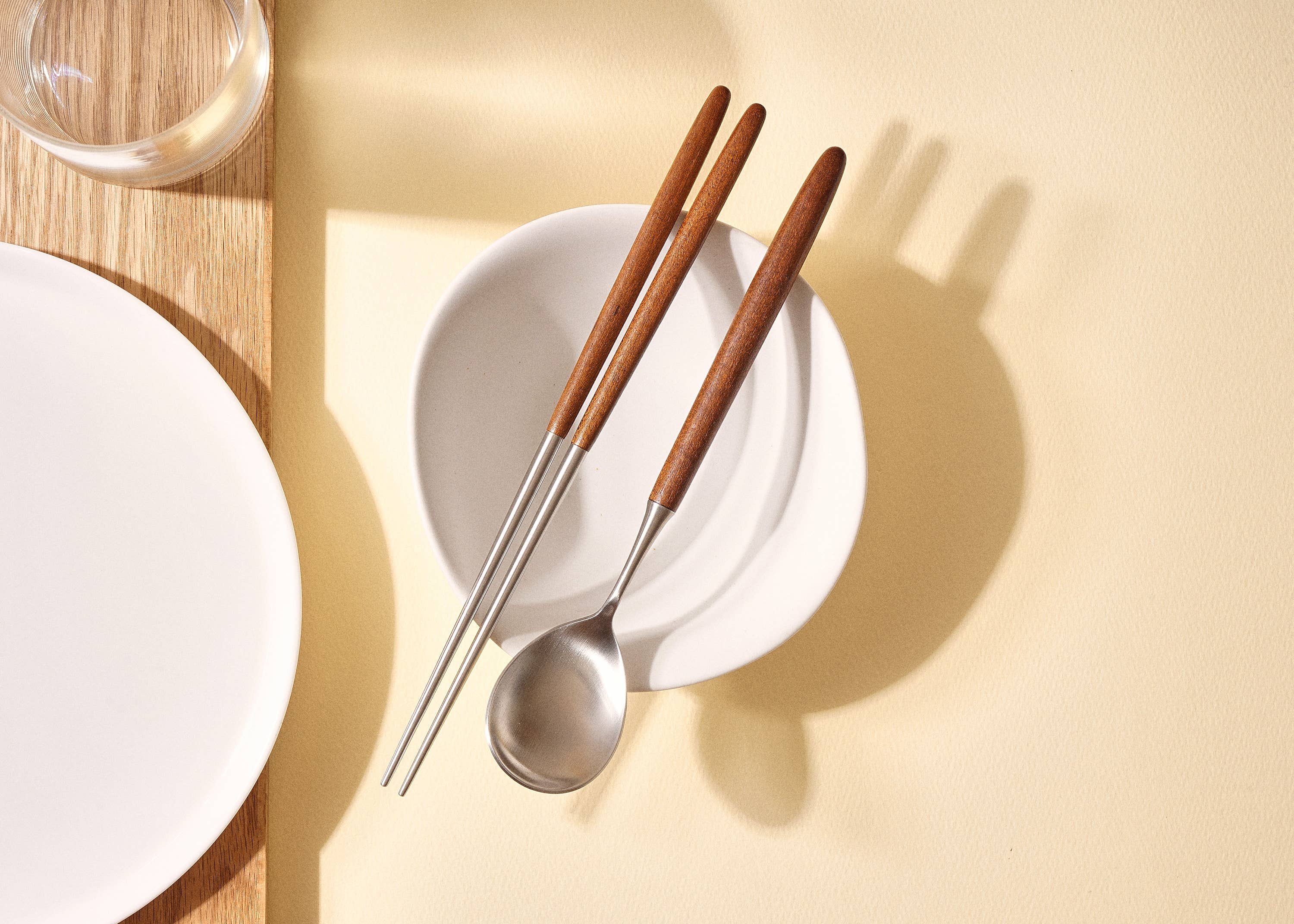 Korea Table - Wholesale Assorted Cutlery Set - Honey Maple Cutlery0