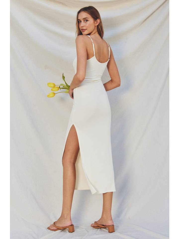 Dress Forum - Vente Robe – femme - Robe longue moulante en tricot côtelé (1)18