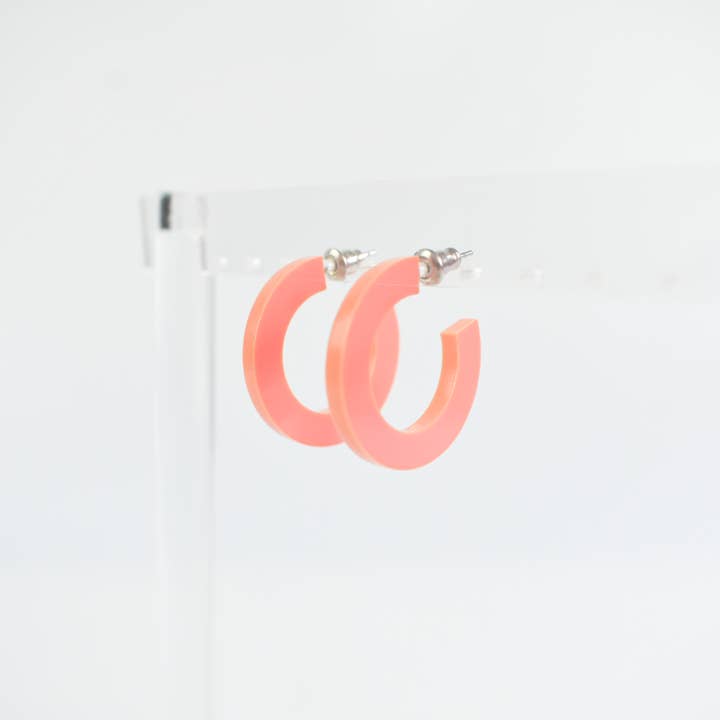 The Paper Dress – wholesale Hoop earrings – Colorful Lightweight Acrylic Hoop Earrings67