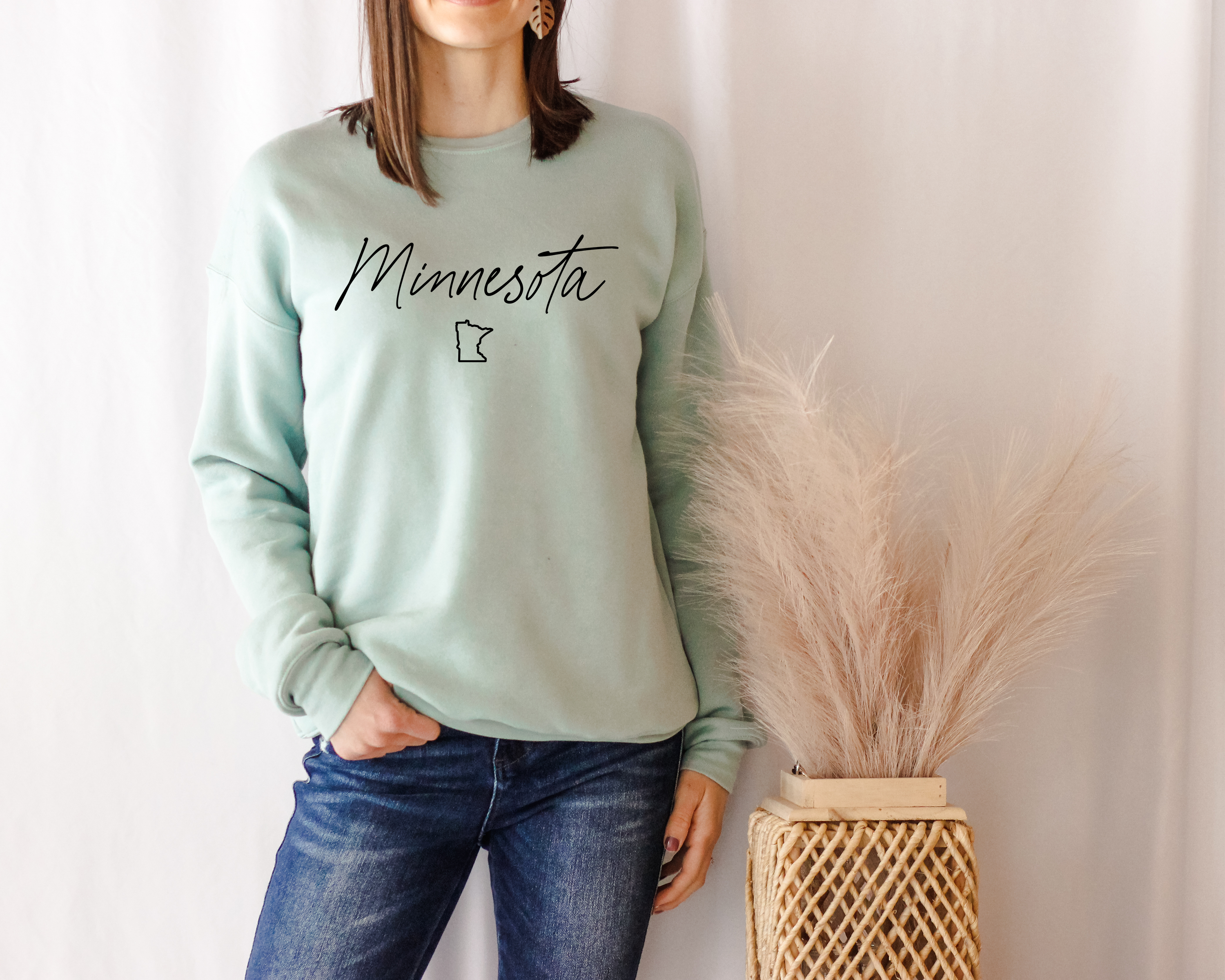 Rosa Mae Co - Vente Sweat-shirt à imprimés – femme - Chandail polaire à col rond Bella Canvas Minnesota2