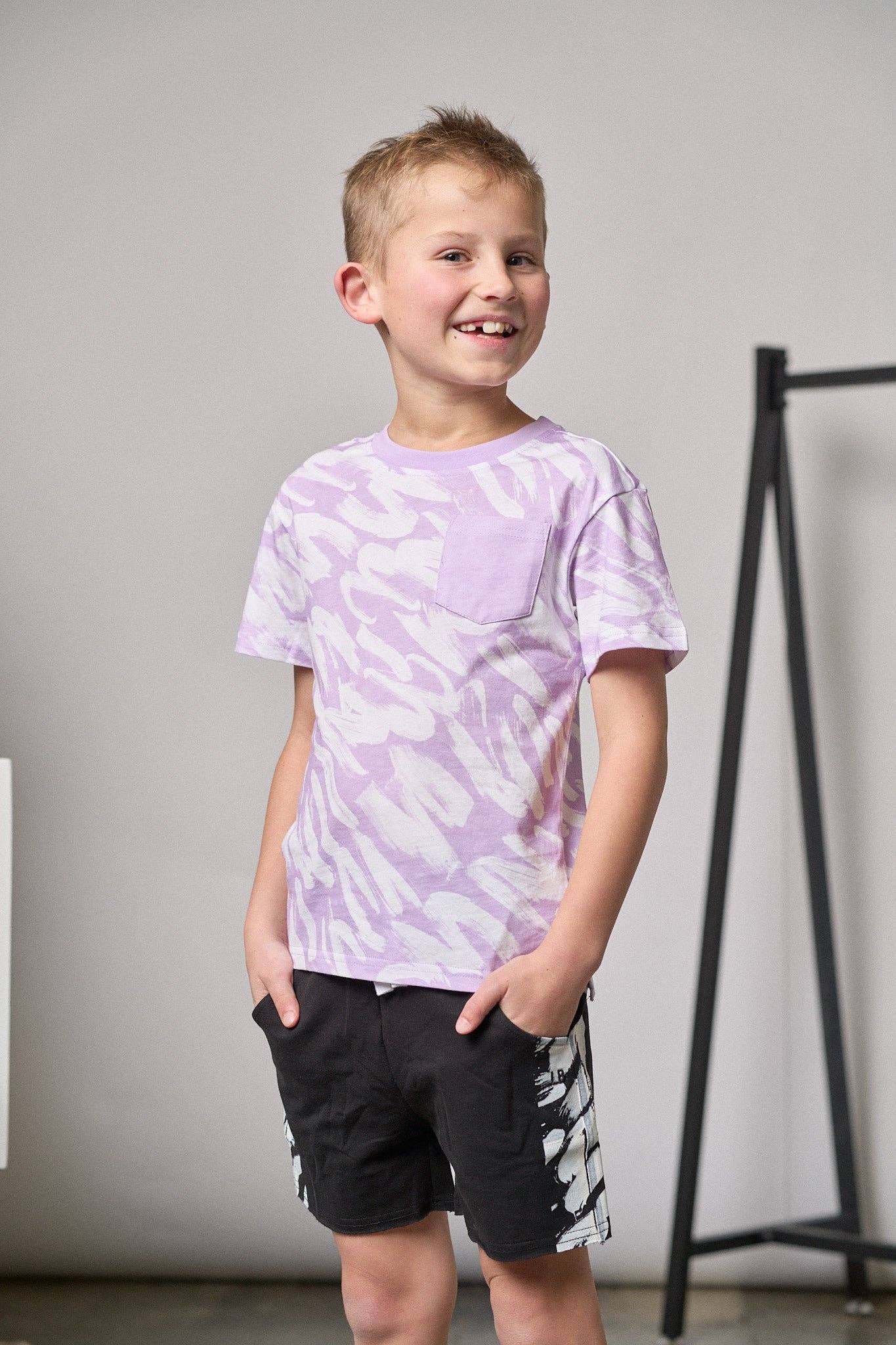 Little Bipsy - Wholesale T-Shirt - Kids - Brush Stroke Tee - Lavender3