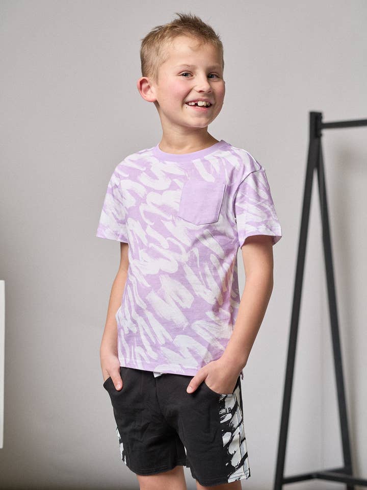 Little Bipsy - Wholesale T-Shirt - Kids - Brush Stroke Tee - Lavender3