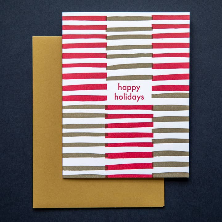 Happy Holidays Card for wholesale by Little Comet