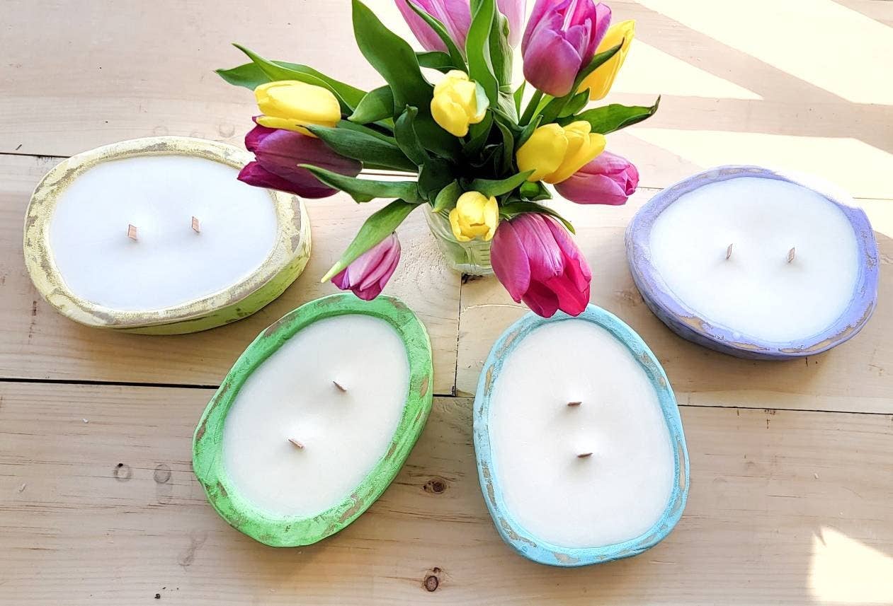 My Amigos Imports - Wholesale Candle Holder - Egg Dough Bowl-Easter-Candle Ready-8 Color Choices26