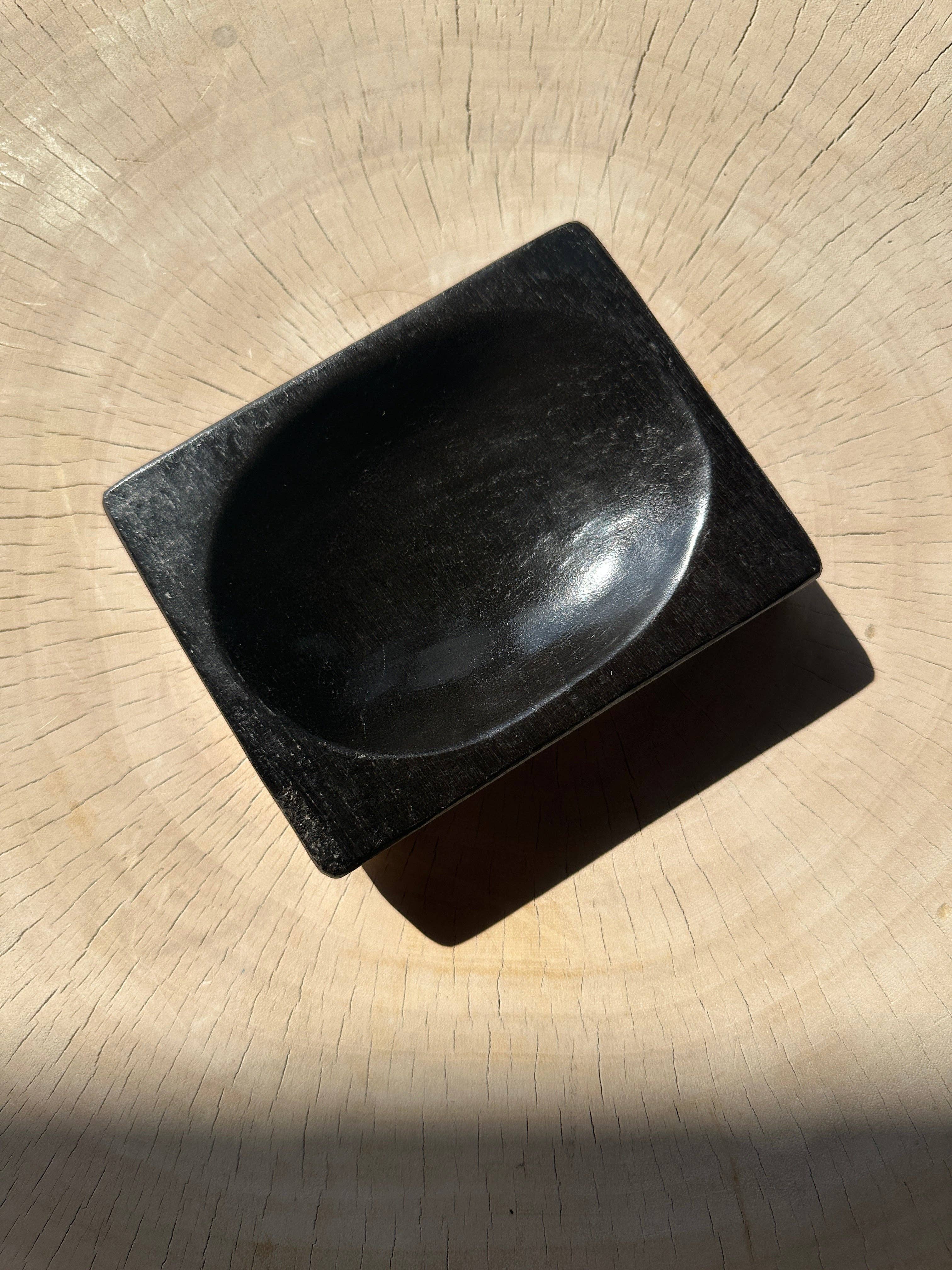 Office Objets - Wholesale Bath Soap Dish - Petrified wood soap dish with white underside40