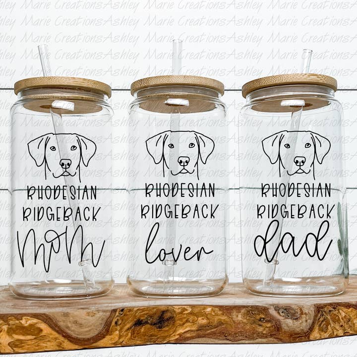 Rhodesian Ridgeback - Dosenglas für den Großhandel von Ashley Marie Creations