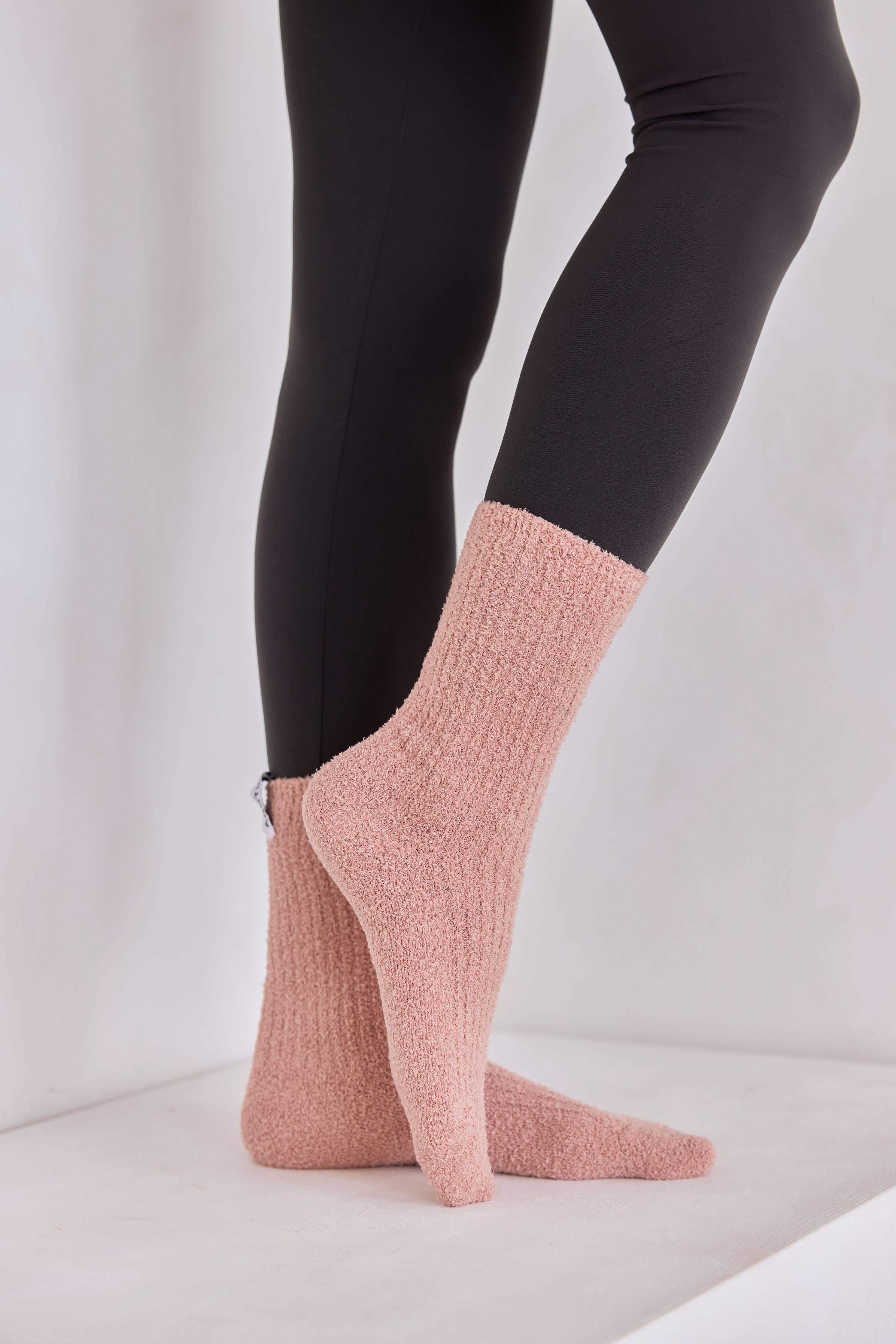ARCTIC FOX & CO. - Wholesale Socks - Women's - Cosy Socks - 100% Recycled - Muted Pink - AW255