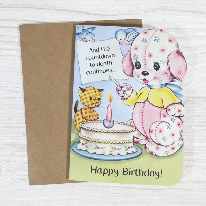 Bad Betty Greeting Co. - Wholesale Birthday Card - And the Countdown to Death Continues - Funny Birthday Card1