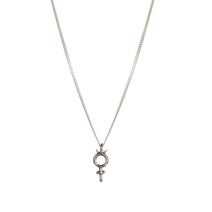 Rachel Entwistle Jewellery - Venta al por mayor Collares con colgantes/abalorios - Colgante Tria Prima Mini Plata - Mercurio