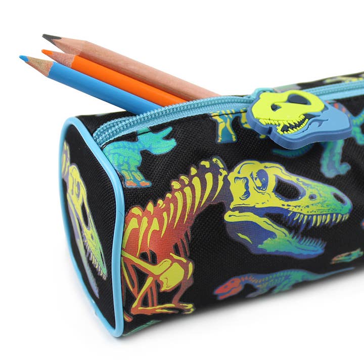 Powell Creative Products Ltd – wholesale Pencil case/pouch – Dinosaurs Pencil Case for Boys in Black & Neon2