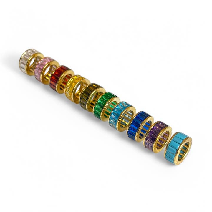 Gem Slide – Baguette Series for wholesale by LB Beadz