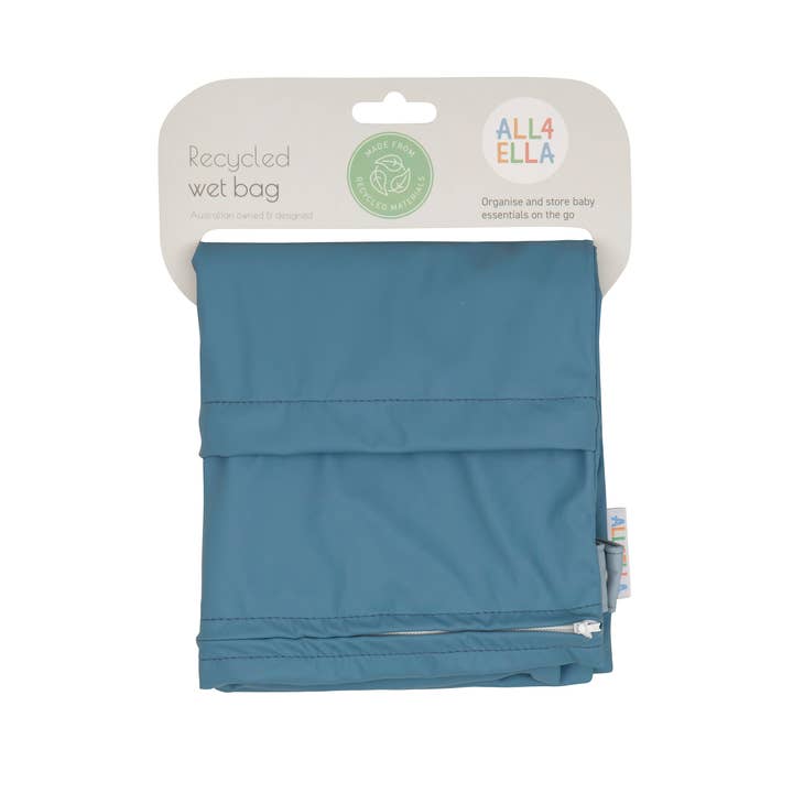 Large Recycled Recycled Wet Bag - Blue for wholesale by All4Ella