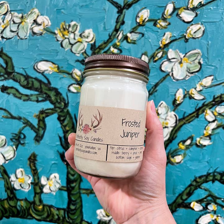 Frosted Juniper 100% Soy Candles & Wax Melts Fall & Winter for wholesale by Perfectly Soy Candles