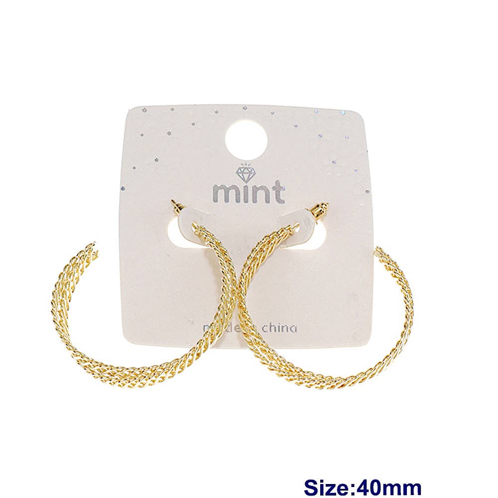 Atlas Fashion - Wholesale Hoop Earrings - Twist Hoops0