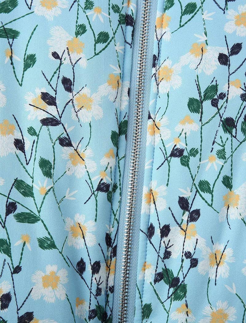 safistyle – wholesale Bomber jacket – Women’s – Floral Print Zipper Bomber Quilted Jacket13