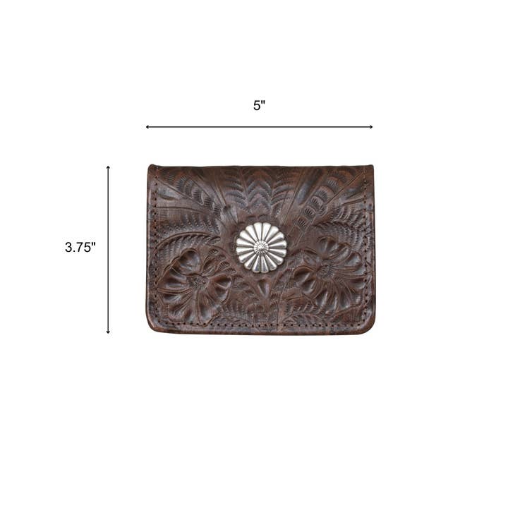 American West - Venta al por mayor Cartera - Mujer - Cartera pequeña de mujer con tres pliegues y concho16
