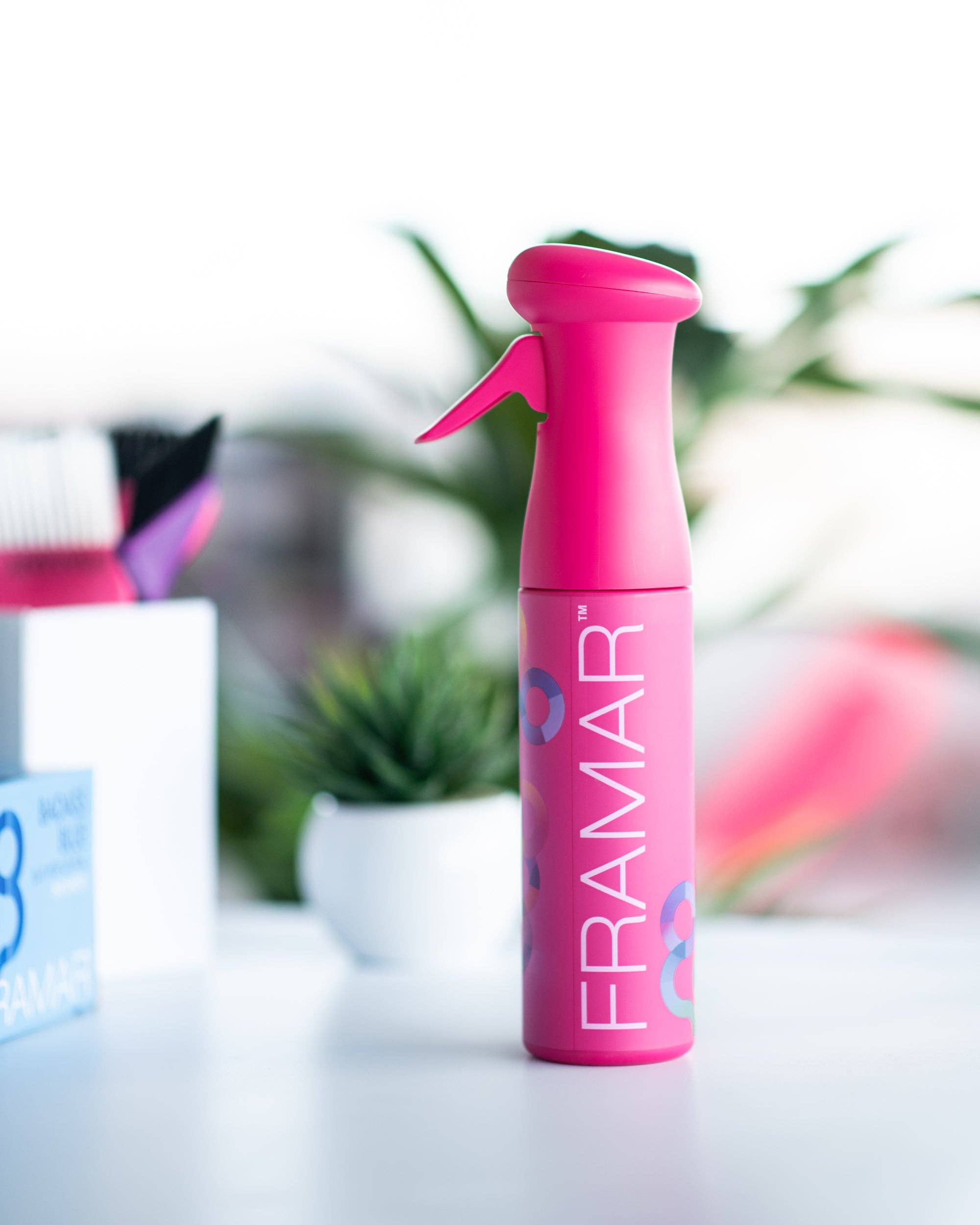 Framar Hair Brushes & Hair Accessories - Wholesale Hair Spray - FRAMAR Continuous Spray Bottle For Hair, Mist Bottle - Pink2
