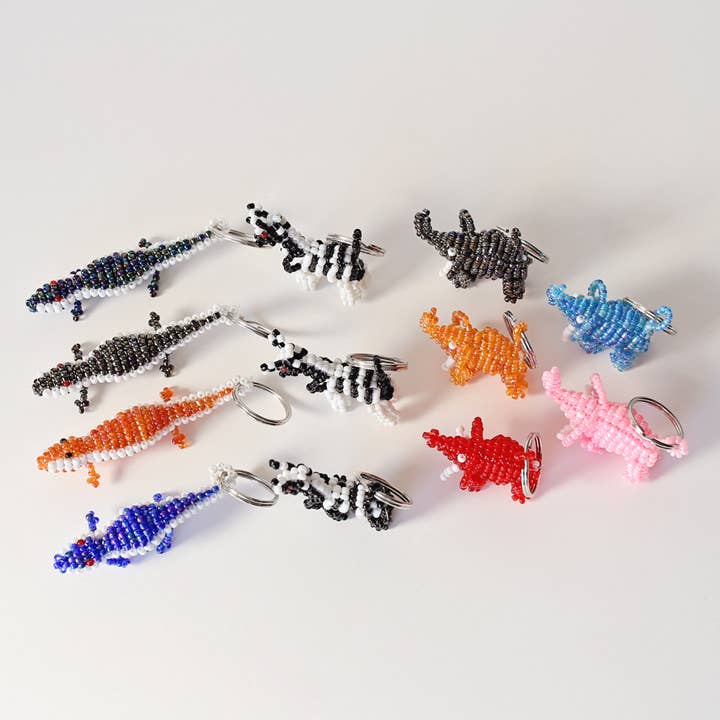 Gitzell FairTrade - Wholesale Keychain - Unisex - Keychain, safari animal - Set of 12
