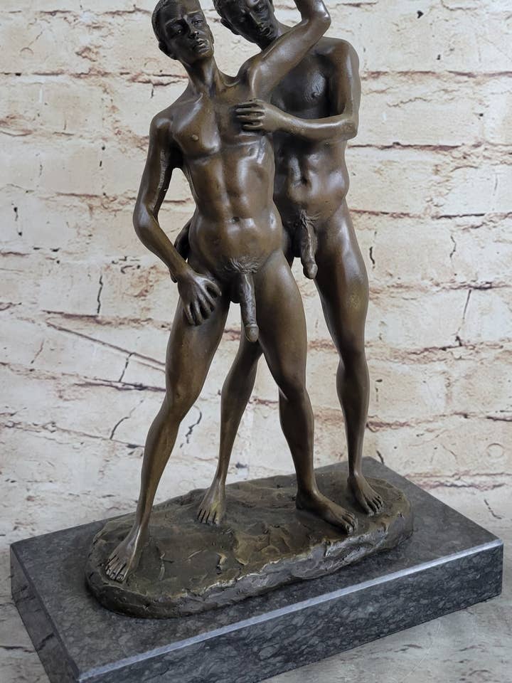 COLLECTIBLE BRONZE SCULPTURE STATUE Gay Art Collector Edition Nøgen Mandlige Mænd for engroshandel hos Bronzhaus