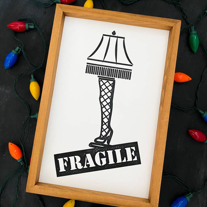 FRAGILE - The Leg Lamp Wood Sign for wholesale by Southern Mesa Trading Co.