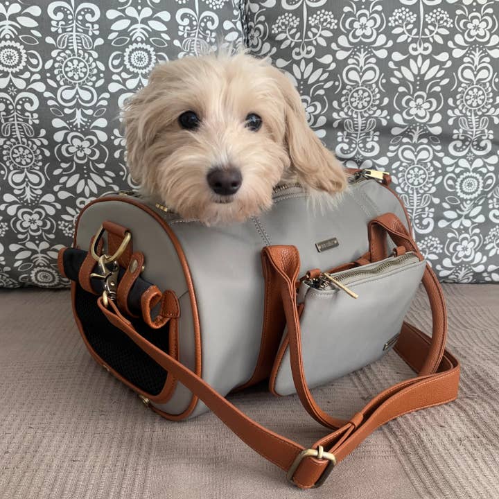 MERÏKH bags & accessories ©™ - Vente Caisse de transport – chat et chien - Sac de transport pour animaux approuvé en avion S - Beige12