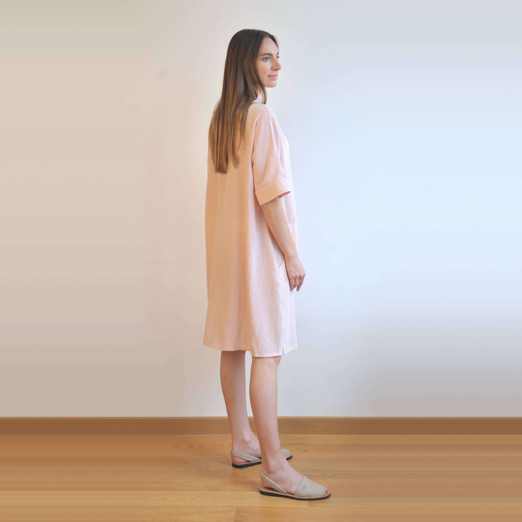 loom.ist – Vestido - Mulher por atacado – Vestido Camisa Mini Sile32