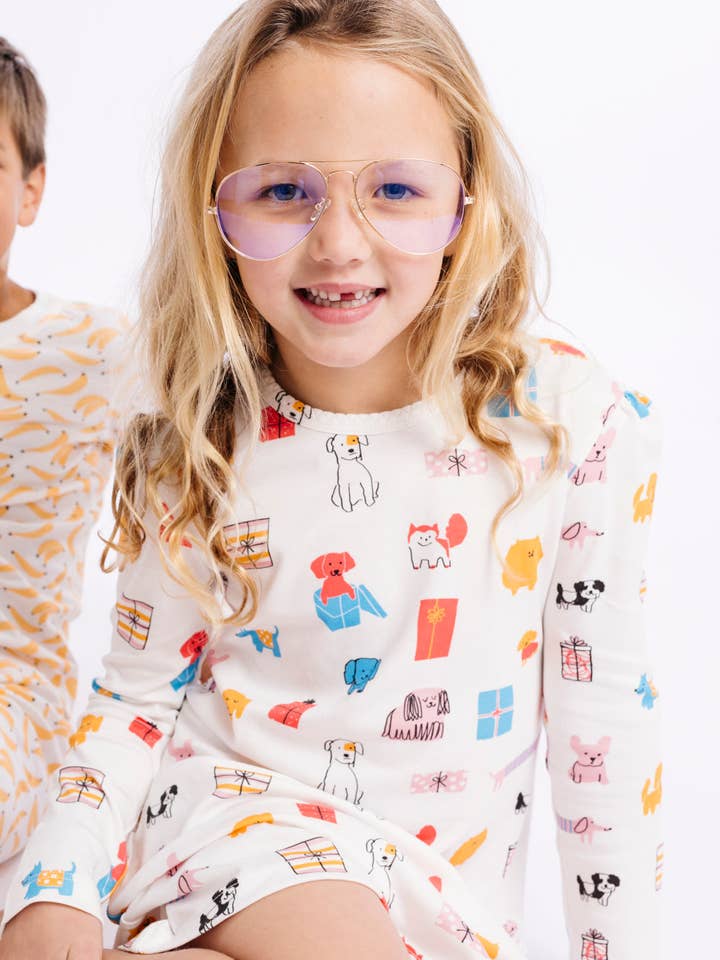 Puppy Party Organic Pima Cotton Dodo Dress for wholesale by Dodo Banana