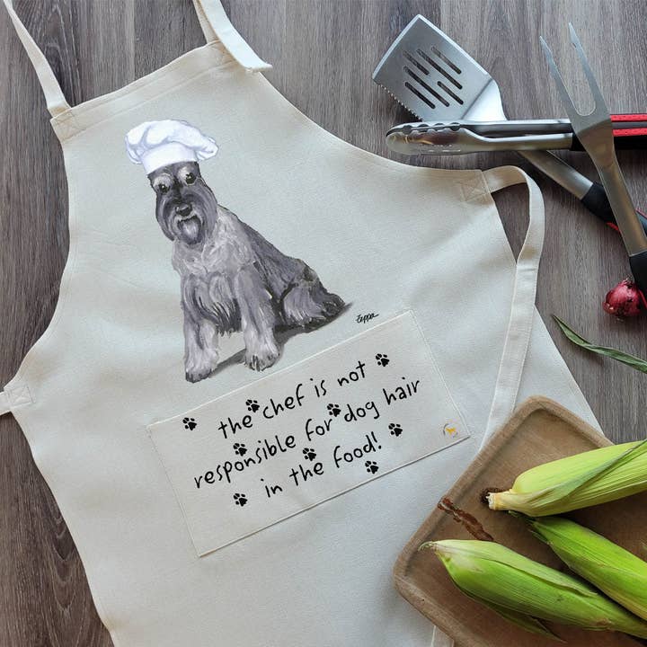 Schnauzer Apron for wholesale by Zeppa Studios