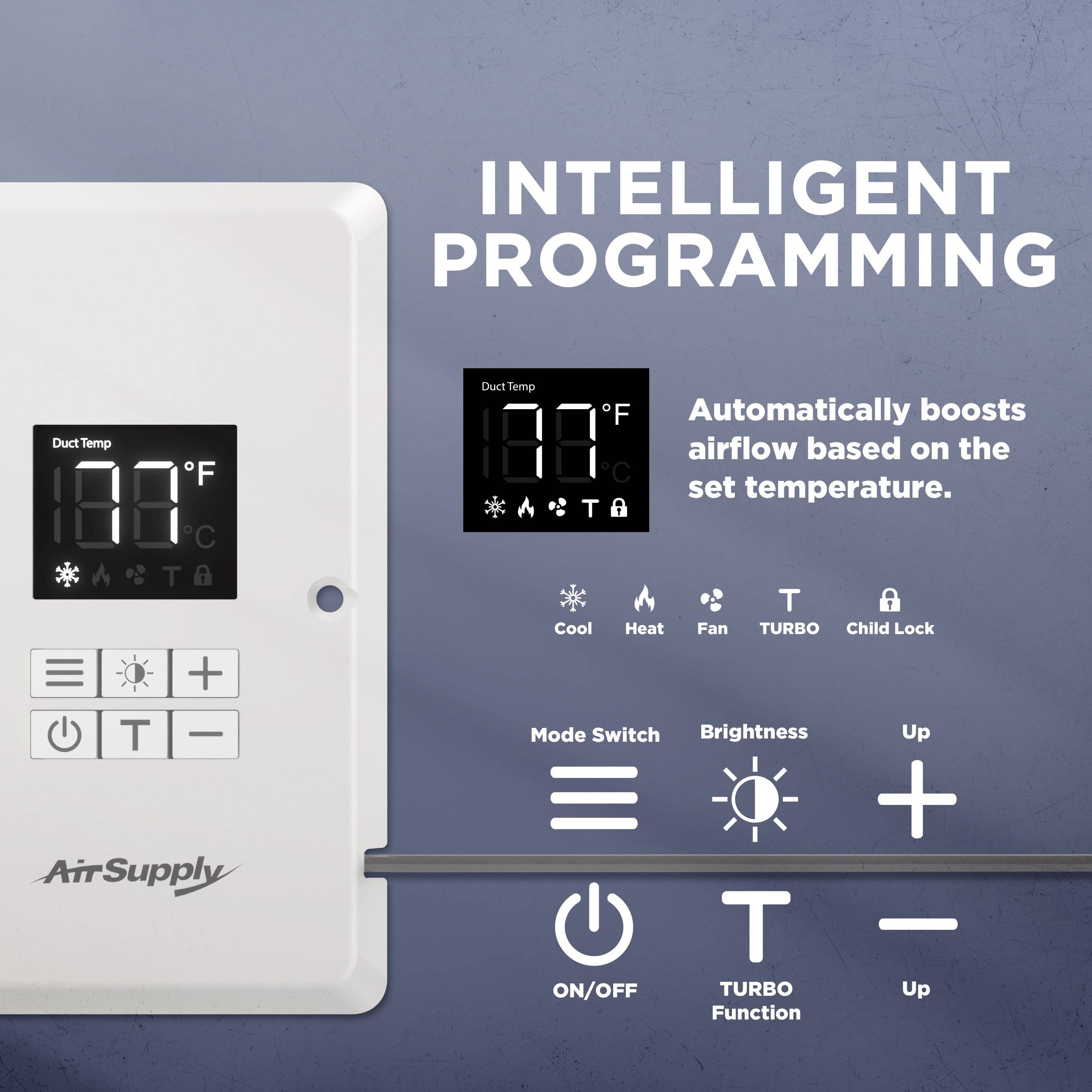 TURBRO - Wholesale Speakers - AirSupply BS410 Register Booster Fan5