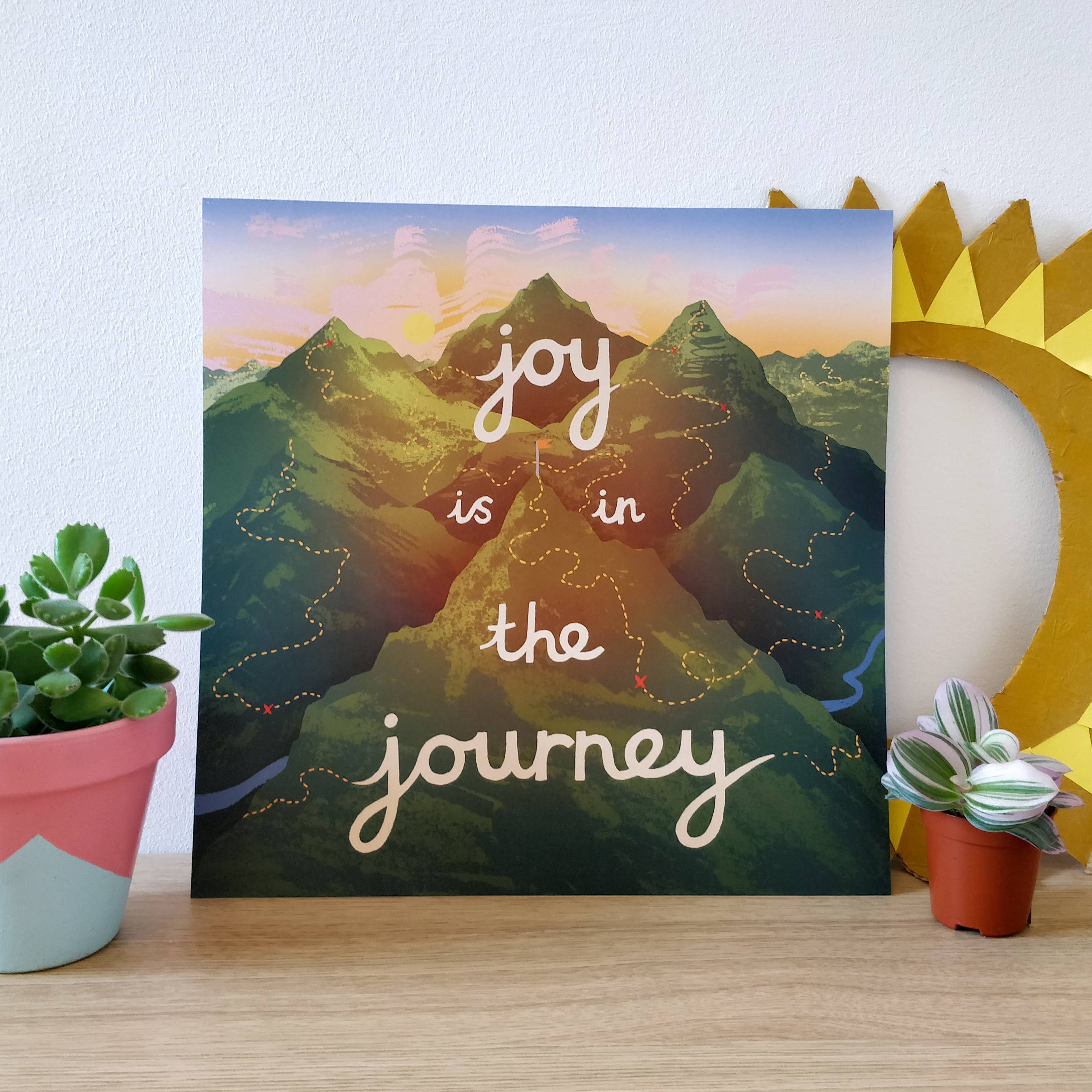Lucy Scott Illustration - Wholesale Art Print - Joy is in the Journey Print, Self Care Illustrated Wall Art6