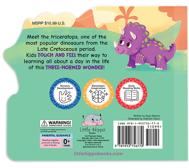Little Hippo Books - Wholesale Baby & Toddler Book (0-2) - Dino Days with Triceratops4