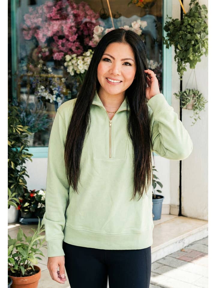 JadyK - Wholesale Sweatshirt - Women's - Spring 2026: Isabella Half Zip Pullover Spring8