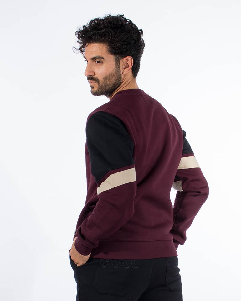 StockNow Unipessoal - Vendita all'ingrosso Felpa - Uomo - Felpa Sweat West color bordeaux2