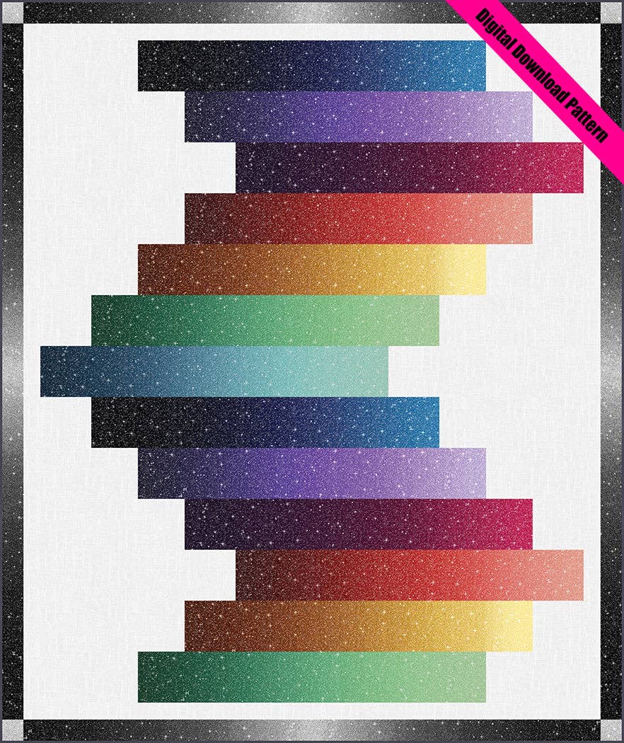 The Whimsical Workshop - Wholesale Quilt - Galactic Bars Quilt Pattern0