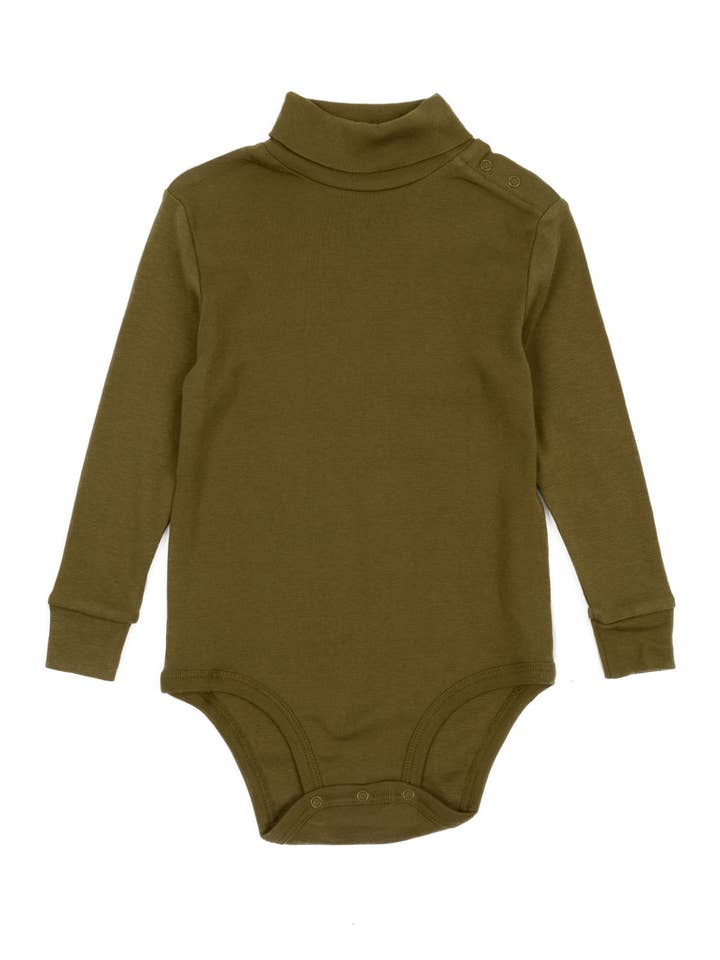 Leveret Pajamas - Wholesale Bodysuit (Non-Footed) - Baby - Kids Baby Turtleneck Bodysuit Cotton2