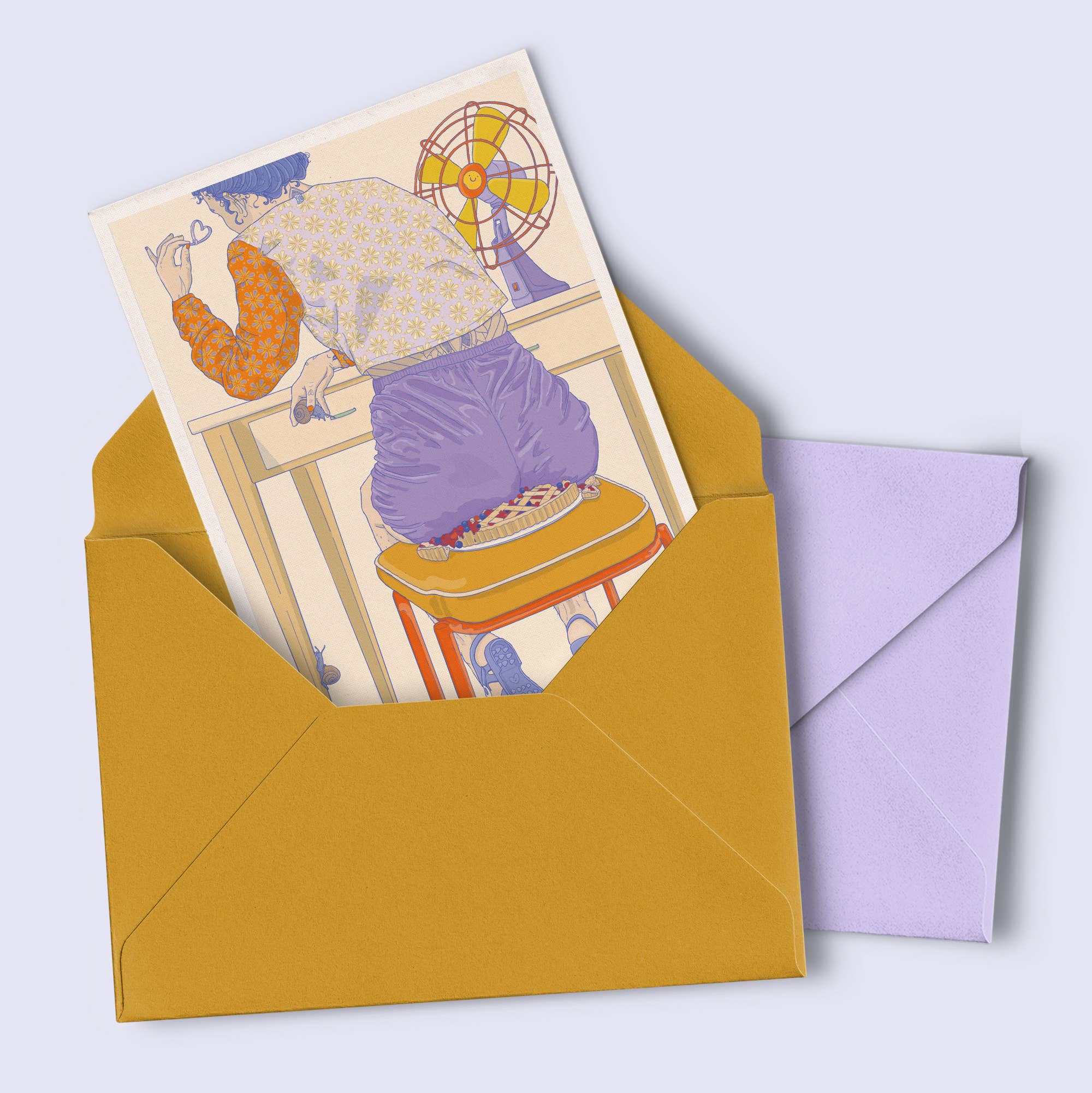 minttu illustrations - Vendita all'ingrosso Cartoline - Cartolina "felice felice"2