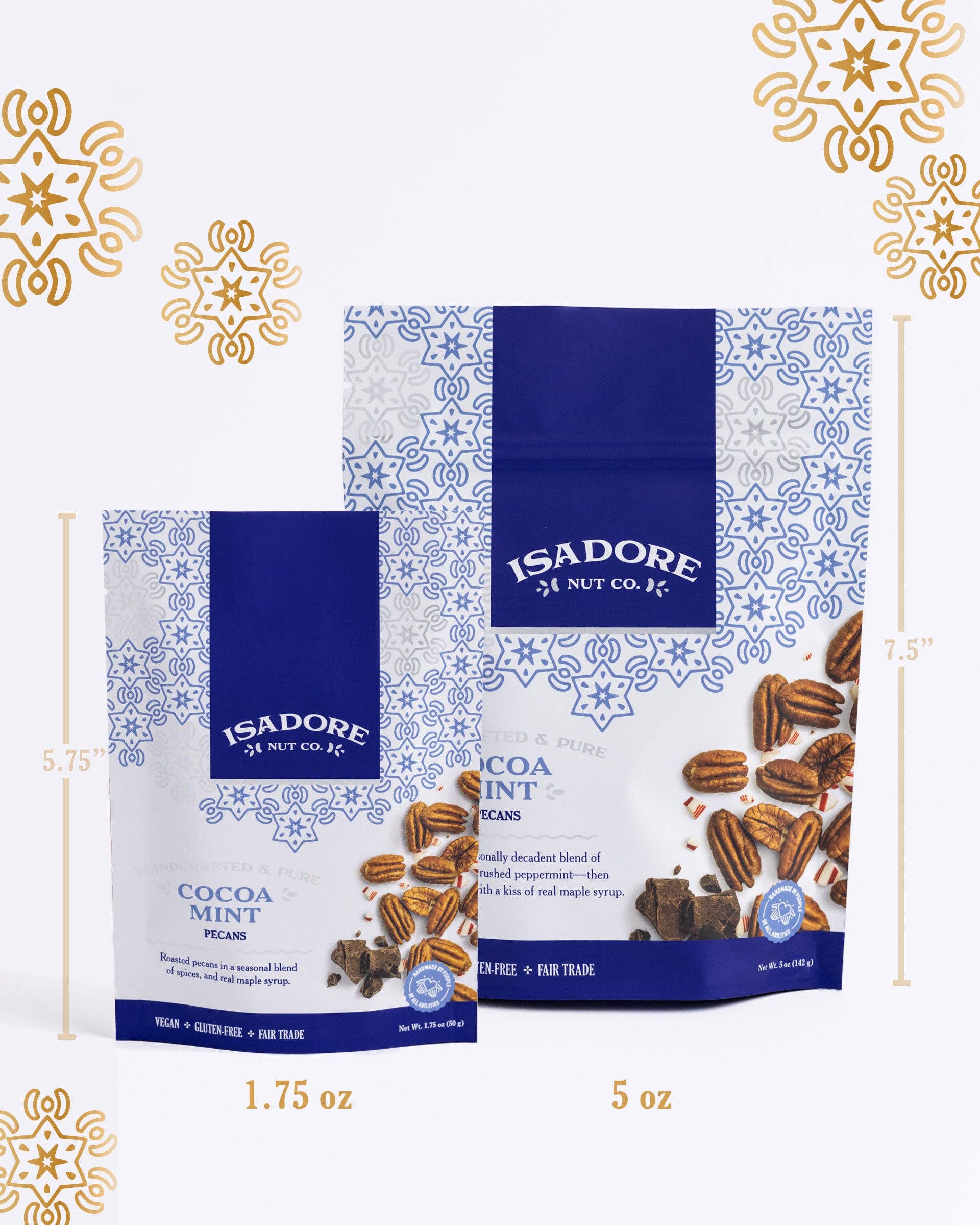 Isadore Nut Company - Wholesale Nuts - Cocoa Mint Pecans: Premium Roasted- 5 oz- Non-GMO4