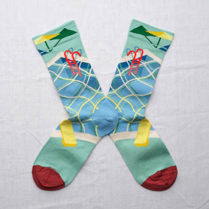 Mint Pool Sock for wholesale by Bonne Maison