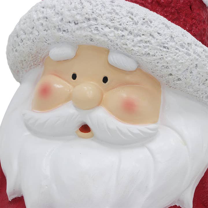 Abble - Wholesale Christmas Decoration - Abble Pre-Lit Resin Christmas Santa Sculture Decor3