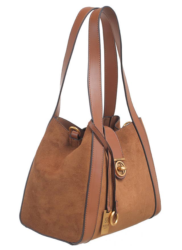 Bessie London – wholesale Shoulder bag – women's – CLASSIC TURN-LOCK SHOULDER BAG4