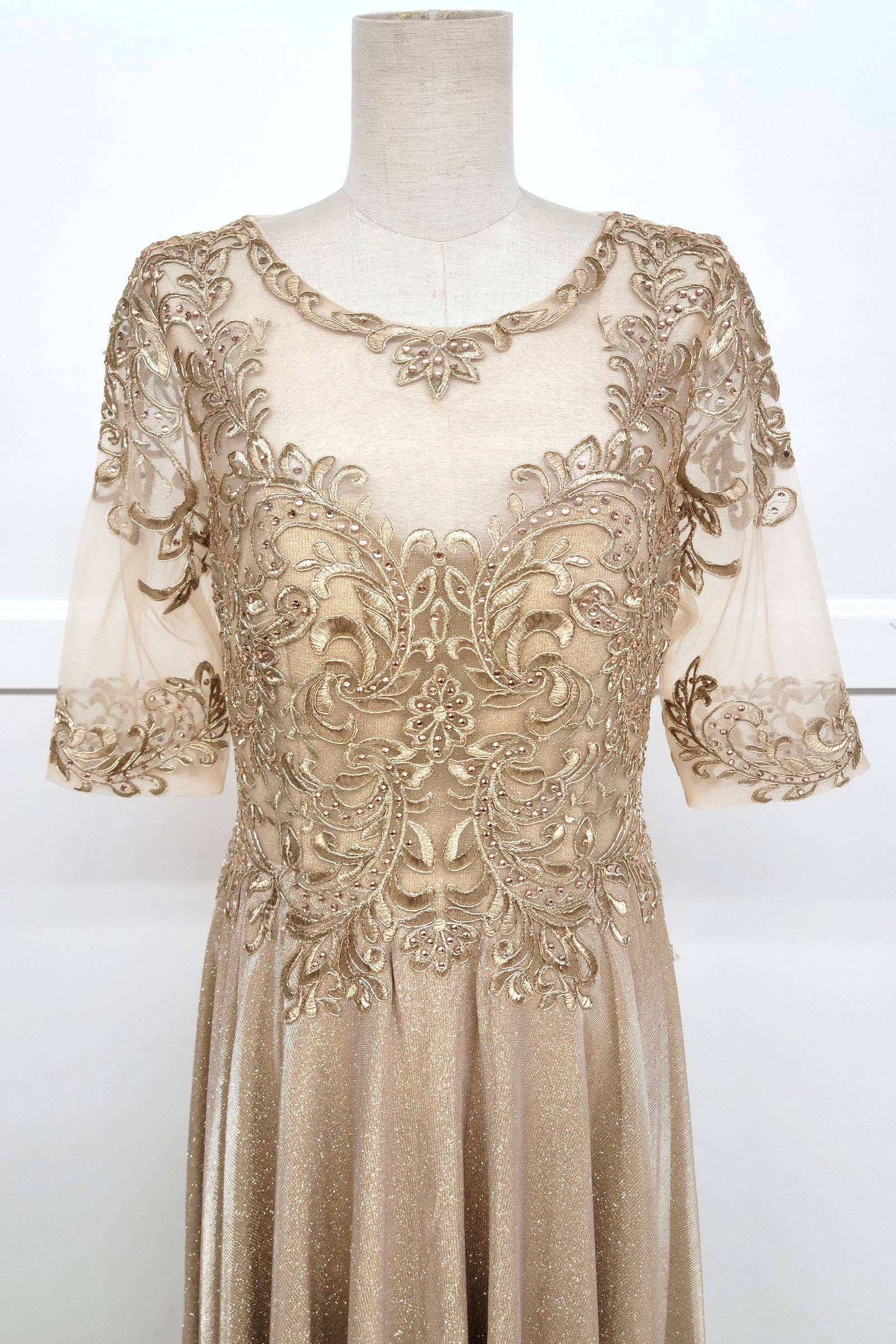 Chicas - Vendita all'ingrosso Vestito - Donna - Abito lungo Missy con maniche 3/4 e tasche J006-S-4XL17