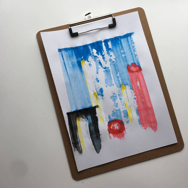 Yellow Table Studio LLC - Wholesale DIY craft kit – Child - Squeegee Paint Kit/Scrape Art2