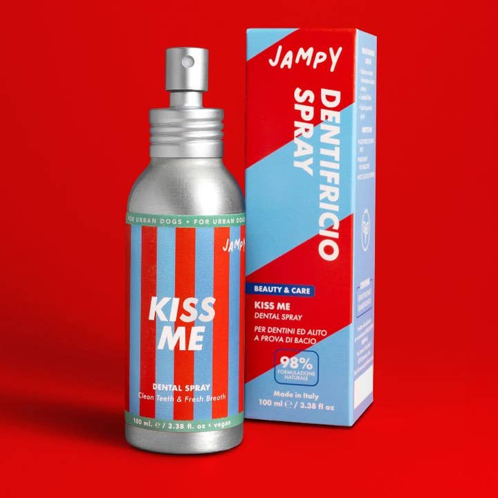 Kiss Me - Spray dentale naturale edibile contro l'alito cattivo per cani per la vendita all'ingrosso da parte di JAMPY