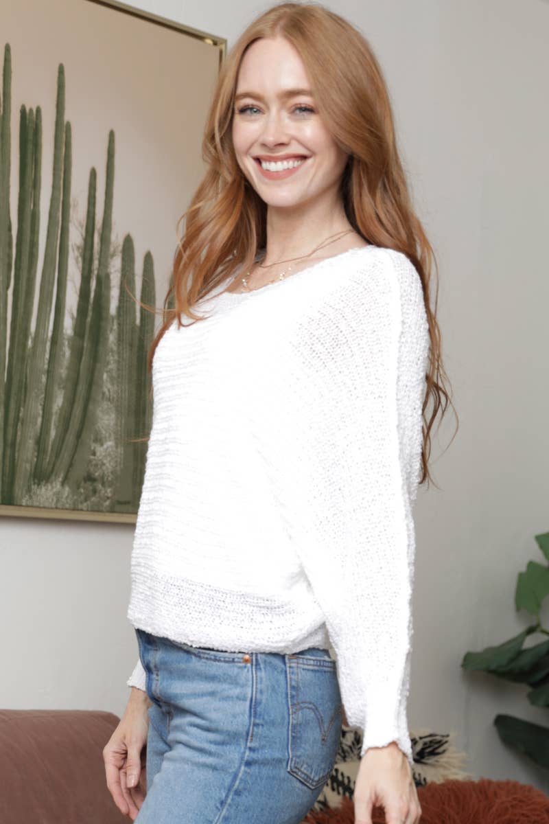 ANGIE - Wholesale Knit Sweater - Women's - XHQ18-ASIS OPEN KNIT LIGHT WEIGHT PULLOVER SWEATER28