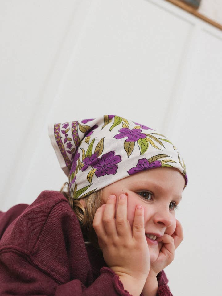 Jaipur Lavender Scarf kids, 50 cm for wholesale by SO FAMILY