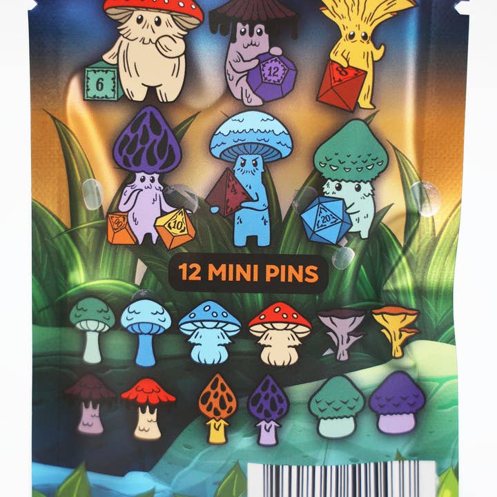 Foam Brain Games - Wholesale Lapel Pin/Button - Mystery Loot: Friendly Fungi2