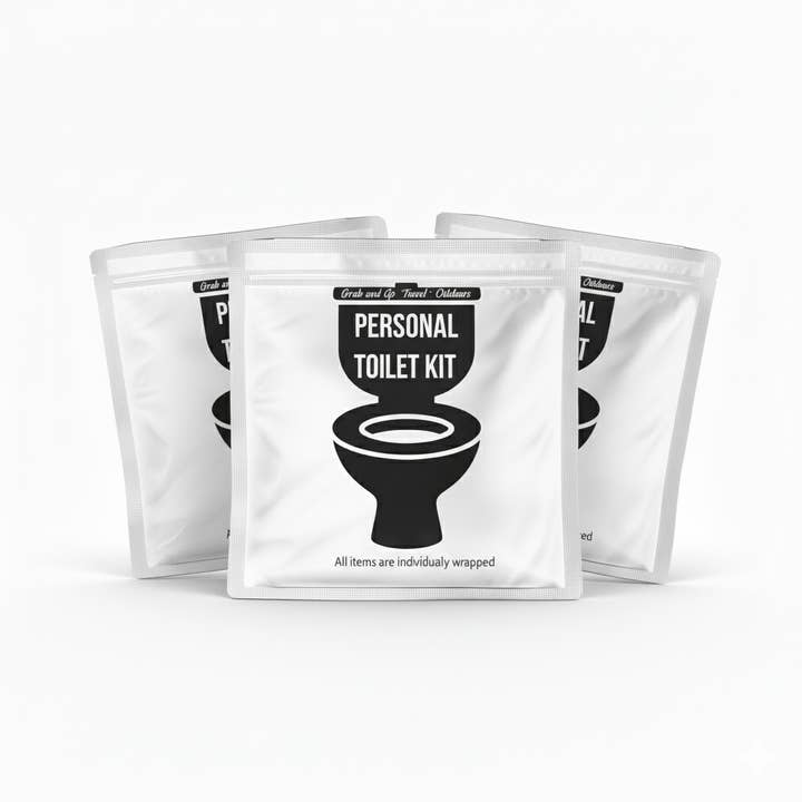 Kit U Safe - Wholesale Toiletry bag – Unisex - White and Black Toilet Kit6